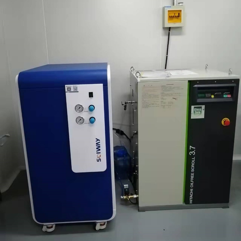 air compressor and sciway nitrogen generator for LCMS